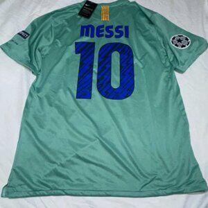 Lionel Messi #10 Fc Barcelona 2010/2011 UCL Away Jersey [Size Large}